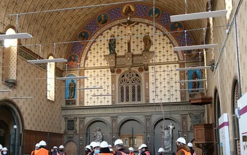 Visite du chantier de la Cité de la gastronomie et du vin de Dijon