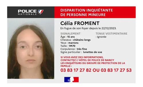 NANCY : Un nouvel appel à témoin pour retrouver une adolescente de...