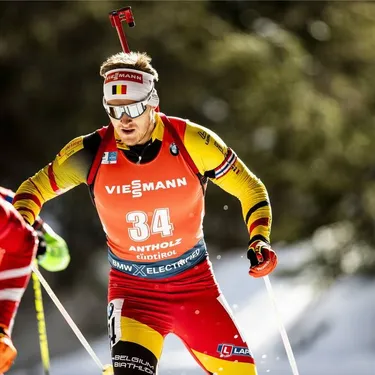 Un champion de biathlon à la confiserie Bressaude aujourd'hui