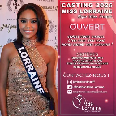 À vos candidatures pour le casting Miss Lorraine 2025