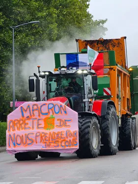 Mobilisation des agriculteurs dans le Grand Est : tracteurs dans...