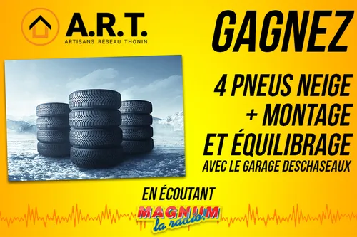 CATHERINE DE HENNEZEL REMPORTE 4 PNEUS HIVER AVEC LES ARTISANS DU...