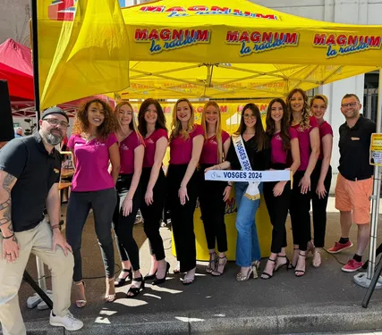 EN DIRECT DE THAON LES VOSGES AVEC LES CANDIDATES A MISS VOSGES...