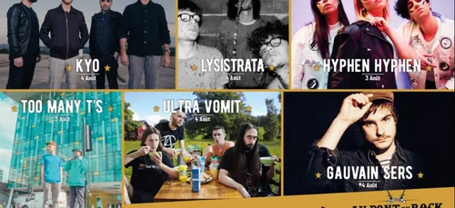 Au Pont du Rock. Kyo, Hyphen Hyphen, Gauvain Sers et Ultra Vomit à...