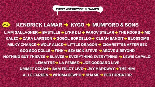Découvrez les premiers noms de la prochaine édition du Sziget Festival