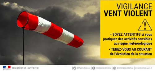 Les Pays de Loire en vigilance jaune "vents violents"