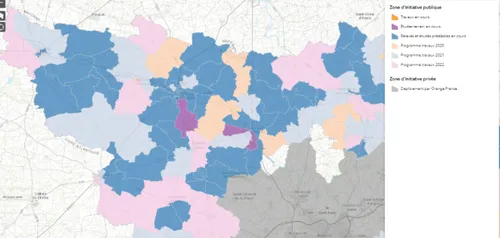 La totalité du Maine-et-Loire sera équipée de la fibre d’ici 2022