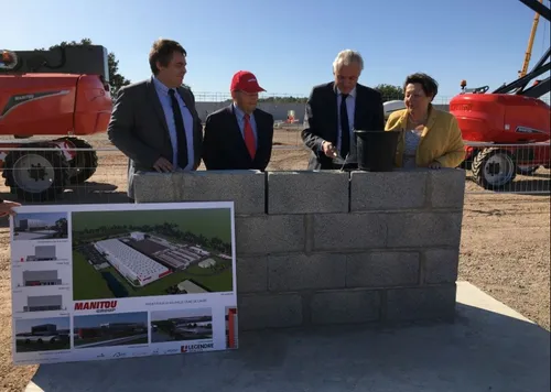 Candé. Le chantier de l’usine Manitou officiellement lancé