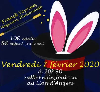 Le magicien Franck Veyrine en spectacle au Lion d'Angers