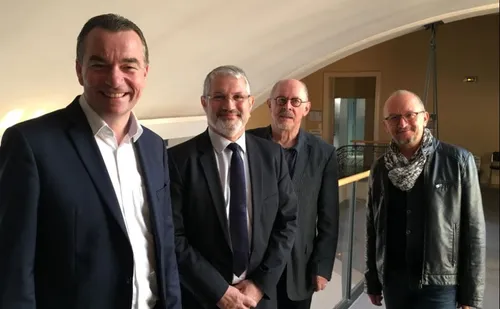 Hommage républicain à Bruno Herissé à Château-Gontier