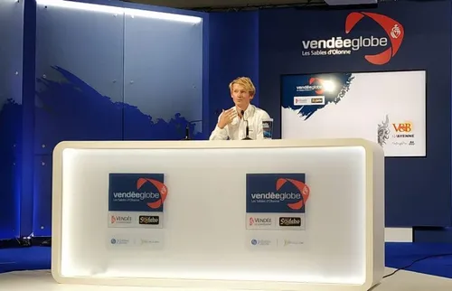 Vendée Globe. Maxime Sorel est dans les collèges mayennais depuis...