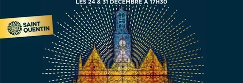 L'Hôtel de Ville de Saint-Quentin illuminé