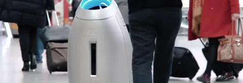 Un robot poubelle autonome en démonstration dans les gares de Lille