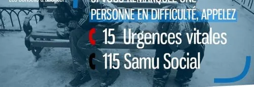 Le plan Grand Froid activé