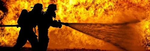 La forêt de Saint-Amand en feu