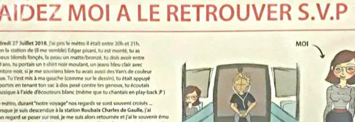 Elle flashe sur un garçon et lance un avis de recherche dans le métro