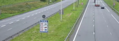 L'autoroute A22 en partie coupée