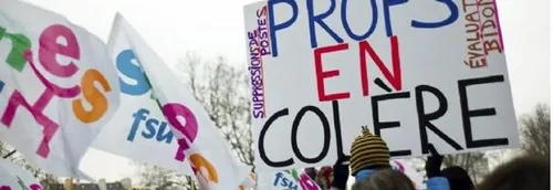 Les enseignants en grève contre les suppressions de postes