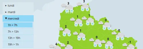 La neige revient dans la région