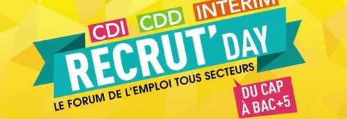 Intérim, CDD et CDI à pourvoir au Recrut'Day