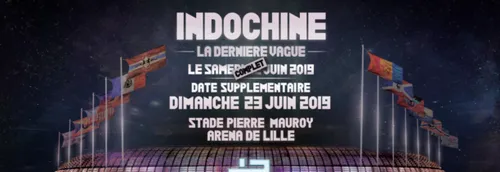 Date supplémentaire pour Indochine au stade Pierre Mauroy
