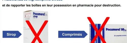 Le médicament Pneumorel retiré de la vente