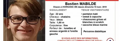 Hornaing: un appel à témoins lancé après la disparition de Bastien...