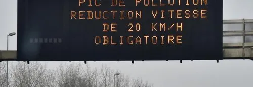 Vitesse réduite de 20 km/h suite à la pollution