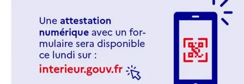Confinement: la nouvelle attestation disponible sur smartphone dès...