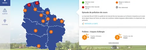 La région en alerte pollution