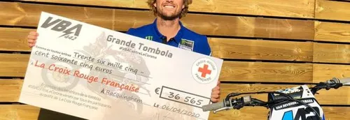Adrien Van Beveren a récolté 36 565€ pour la Croix Rouge