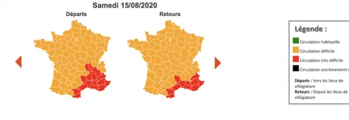 Week-end du 15 août : Bison Futé voit orange