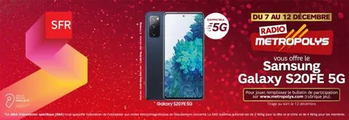 Qui remporte le Samsung Galaxy S20FE 5G ?