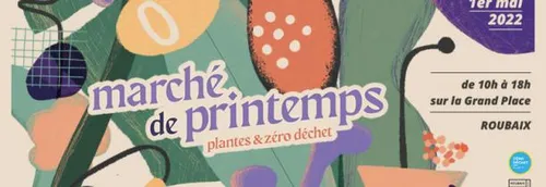 Un marché de printemps à Roubaix le 1er mai