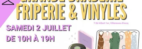 Une braderie de fripes et vinyles à la Bouquinerie du Sart