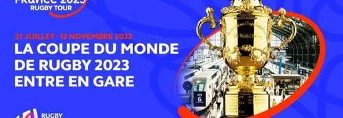 Le train de la Coupe du Monde de rugby s'arrête à Lille