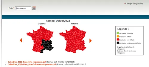 Bison futé voit rouge ce weekend !