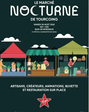 Un marché nocturne à Tourcoing