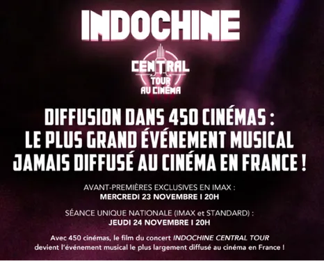 Indochine au cinéma !