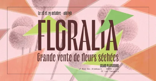 Une vente de fleurs séchées au Grand Playground