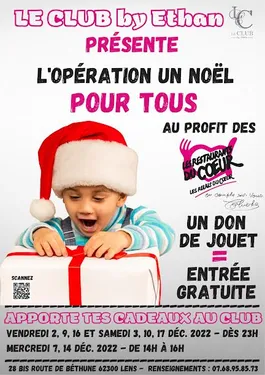 Opération solidaire au Club by Ethan à Lens