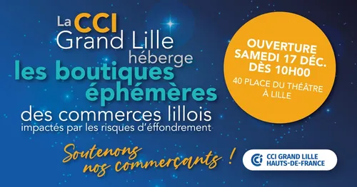 La CCI Grand Lille accueille 5 boutiques éphémères