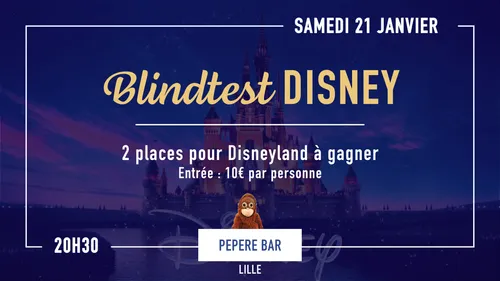 Une soirée blind-test Disney à Lille samedi soir