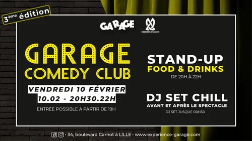 Un spectacle de stand-up au Garage à Lille ce vendredi