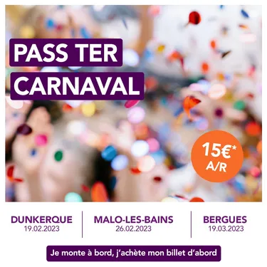Un pass TER spécial "Carnaval"