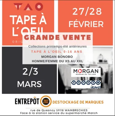 Une semaine de ventes outlet et déstockage à Wambrechies