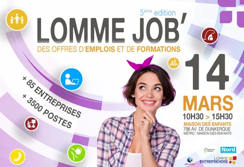 Plus de 3000 emplois à pourvoir à Lomme ce mardi