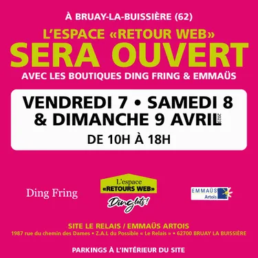 Une vente au Relais Emmaüs de Bruay-la-Buissière ce week-end