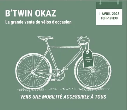 Une vente de vélos d'occasion au B'Twin Village de Lille