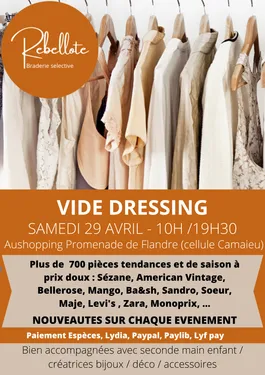 Un vide-dressing à Aushopping Promenade de Flandre